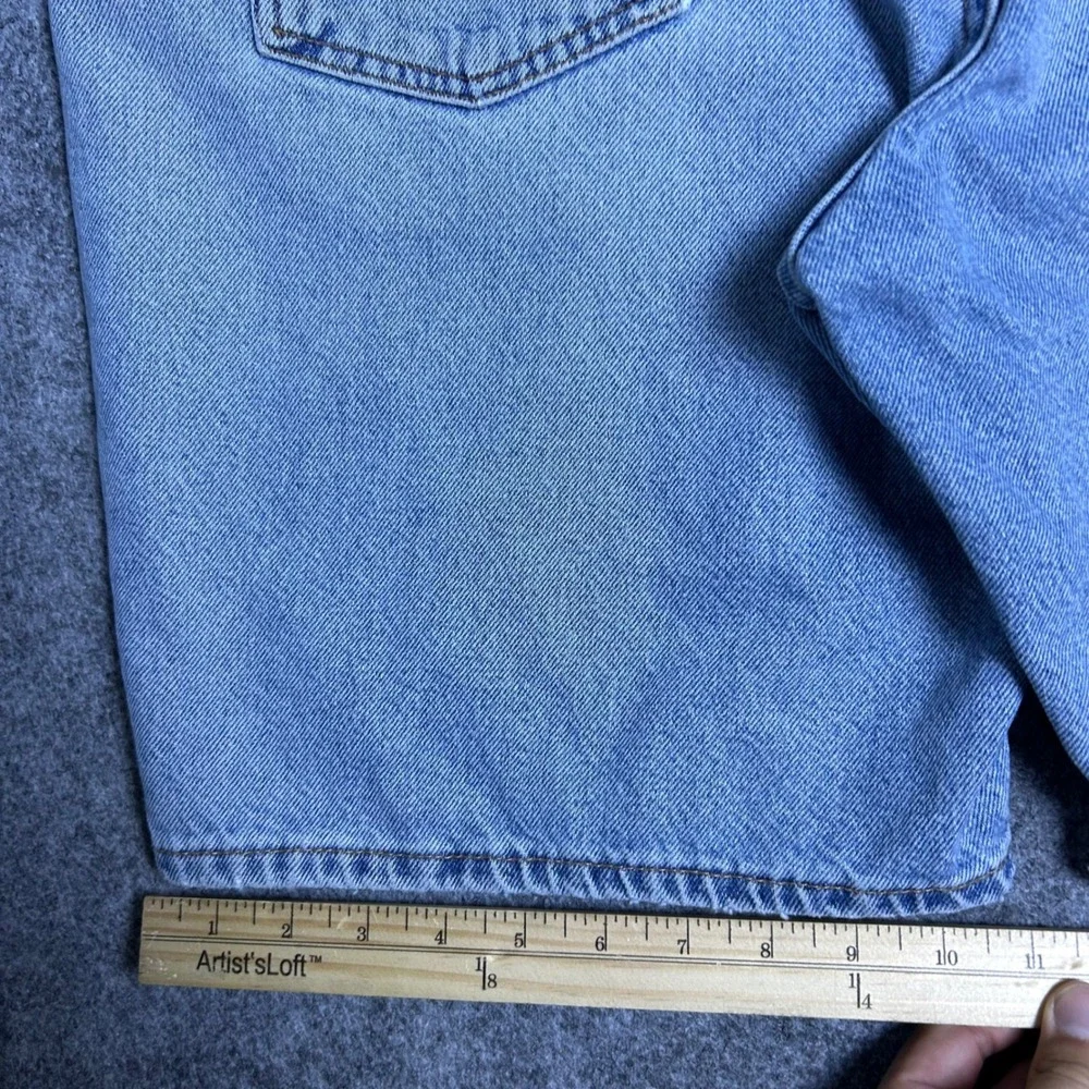 Levis 550 Relaxed Fit Denim Shorts Light Wash Skater Baggy Vintage Size 36